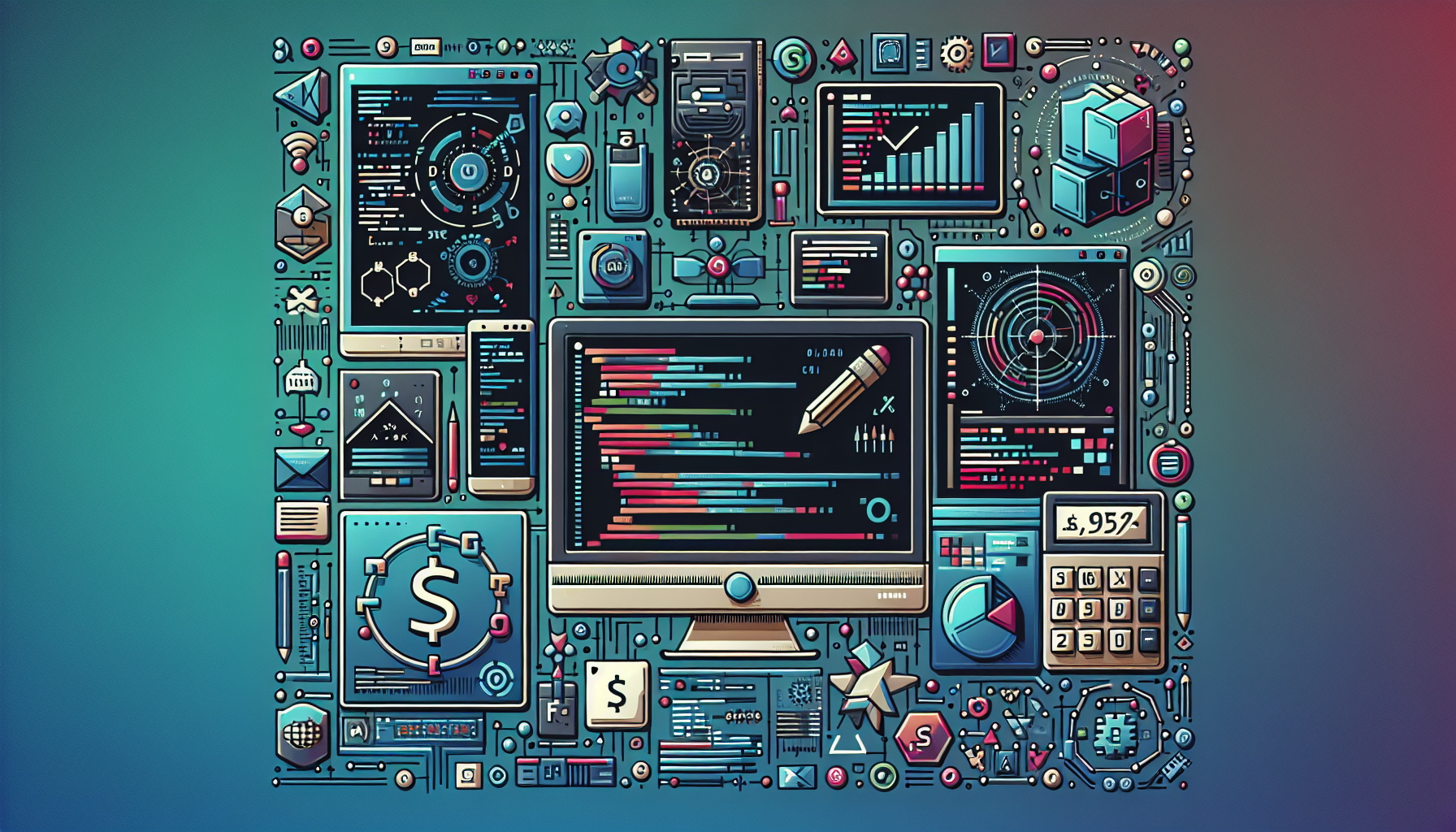Denario: AI, które pisze prace naukowe za 4 dolary w pół godziny - ilustracja AI