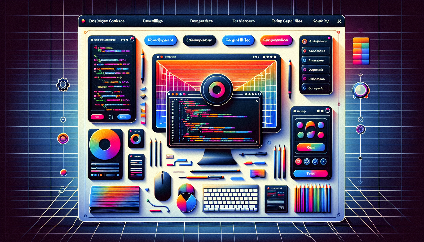 Grafika ilustrująca: Amazon testuje magazyny przez AI. Zamiast ludzi z listami