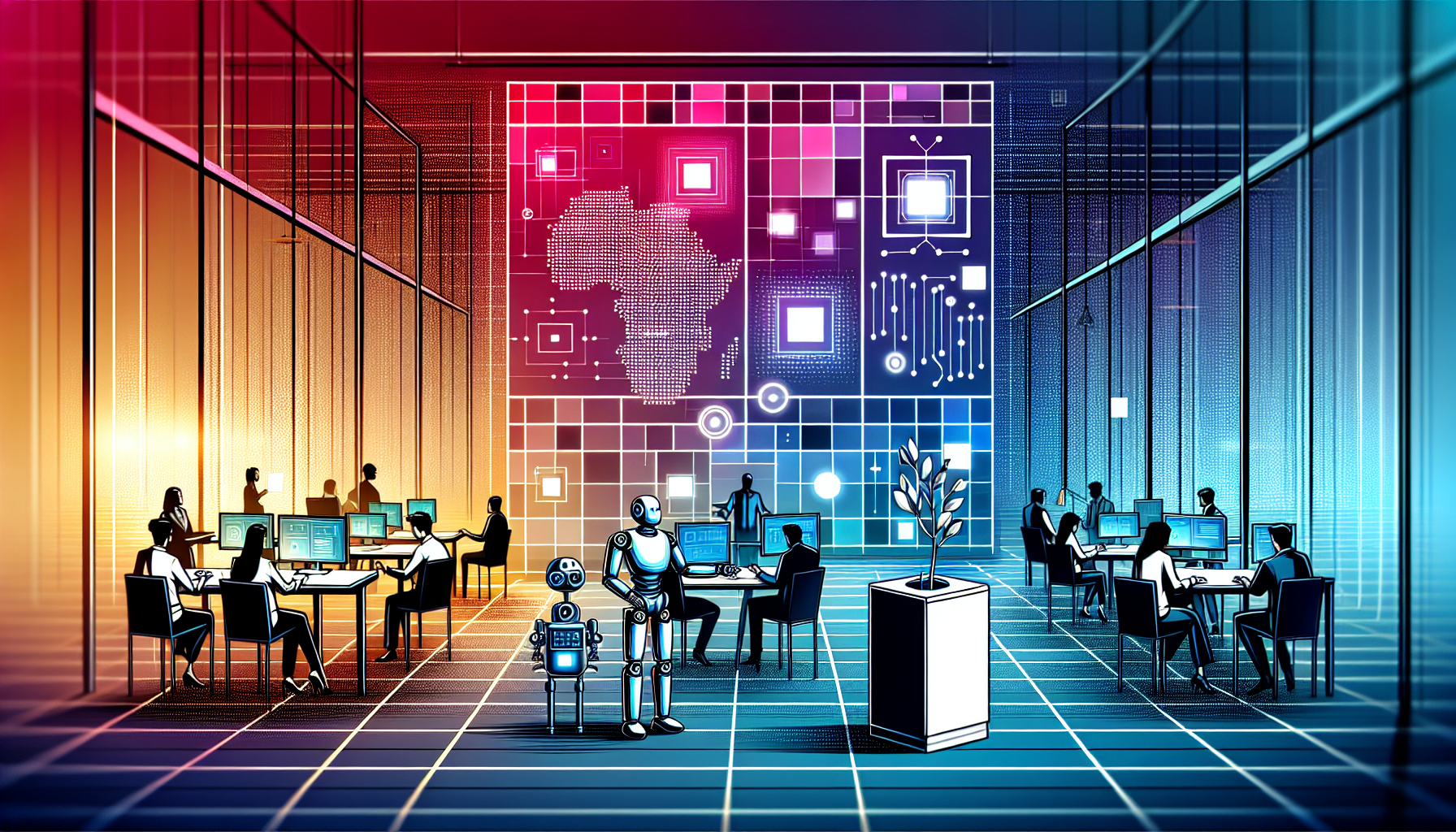 Grafika ilustrująca: X Square Robot z $140 mln. Trzy giganty stawiają na roboty