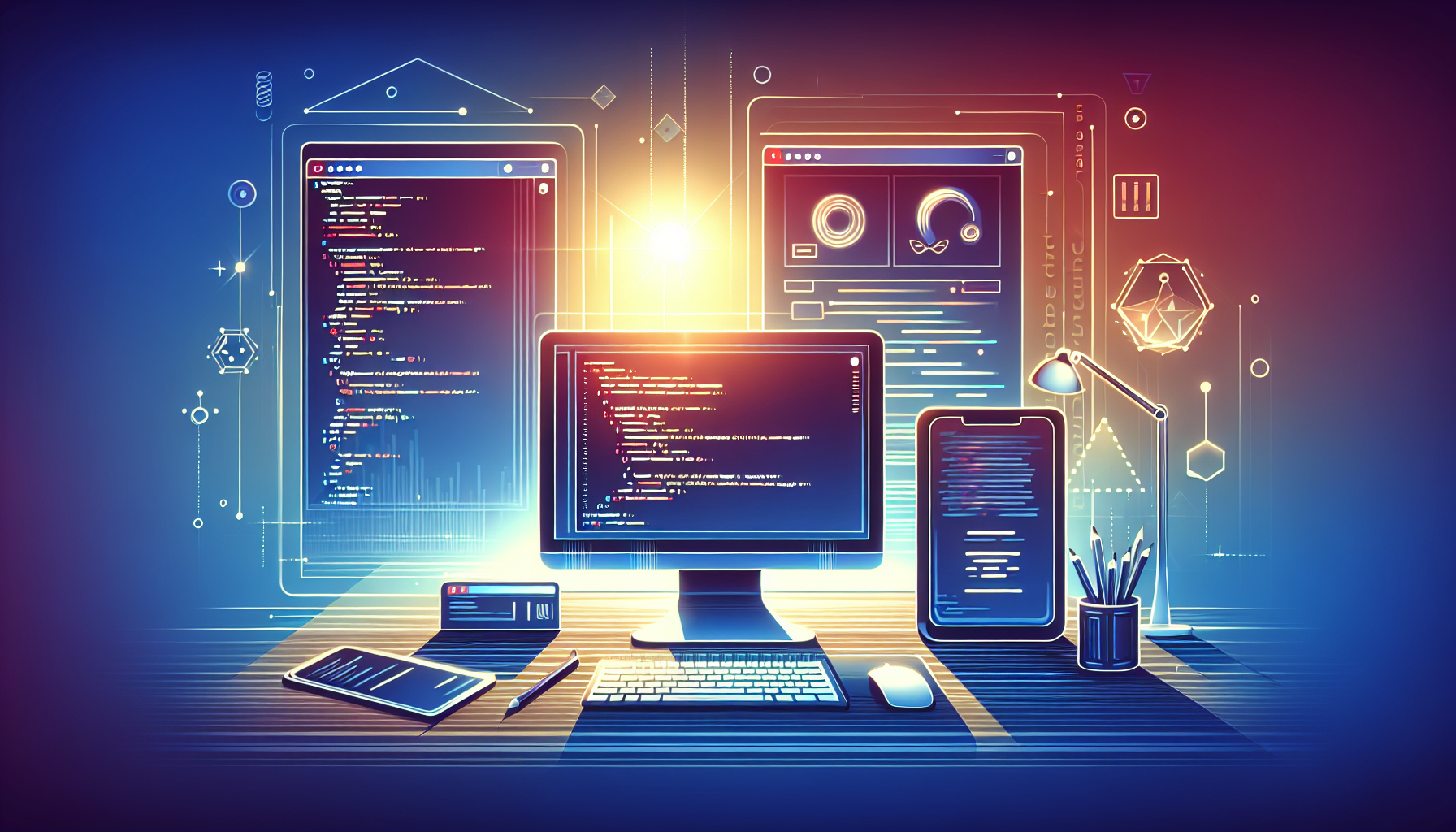 Grafika ilustrująca: Google wygrywa dzięki dystrybucji, nie technologii