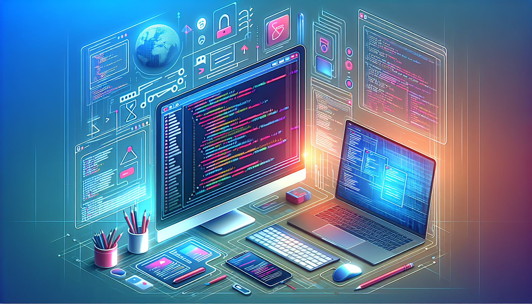 Grafika ilustrująca: Z Code – edytor z AI, który pyta o zgodę przed zmianą kodu