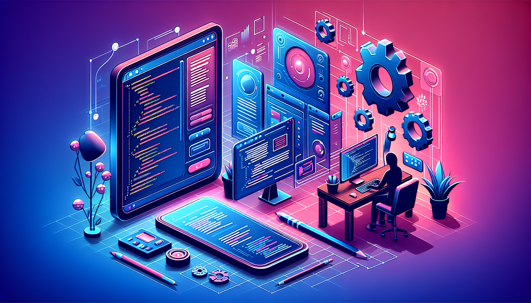 Grafika ilustrująca: AWS pokazuje agentów AI, które klikają za Ciebie w przeglądarce