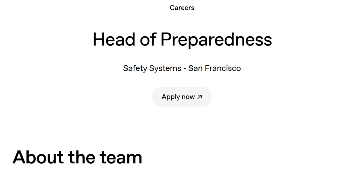 OpenAI szuka szefa ds. katastrof. Płaci miliony, ale CEO ostrzega