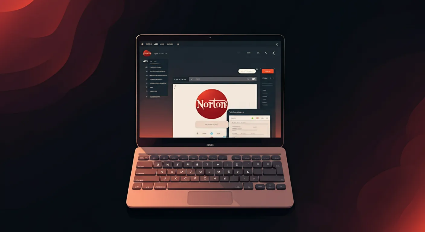 Grafika ilustrująca: Norton wchodzi do gry o przeglądarkę AI. Bezpieczeństwo na pierwszym miejscu