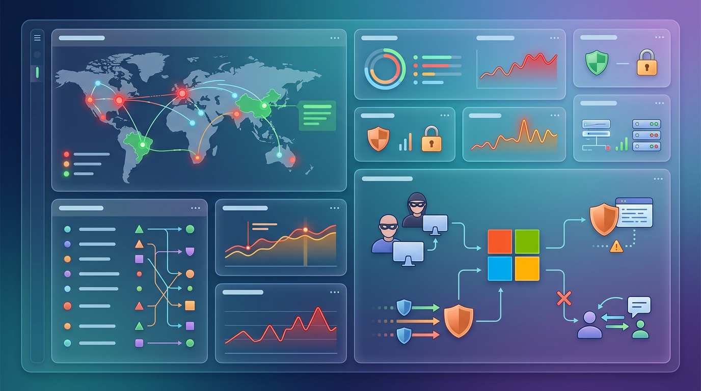 Grafika ilustrująca: Microsoft potwierdza: cyberprzestępcy używają AI do ataków