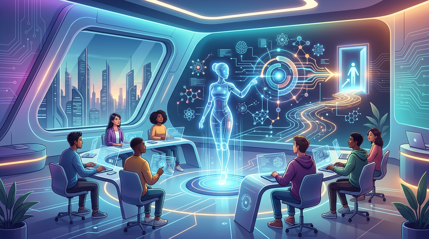 Grafika ilustrująca: Jak zacząć naukę machine learning – przewodnik dla początkujących