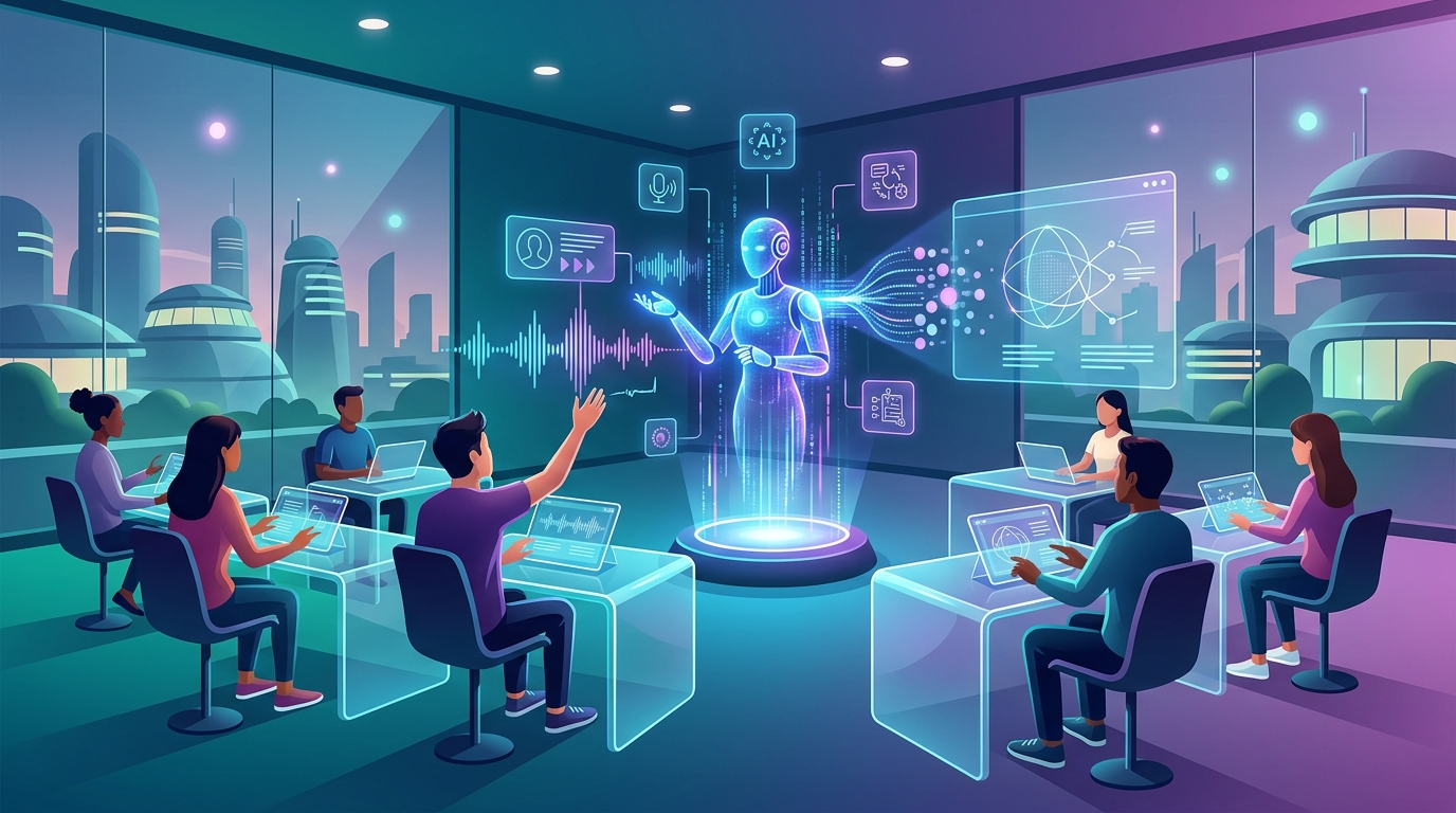 Grafika ilustrująca: Jak używać gotowych modeli AI do rozpoznawania mowy