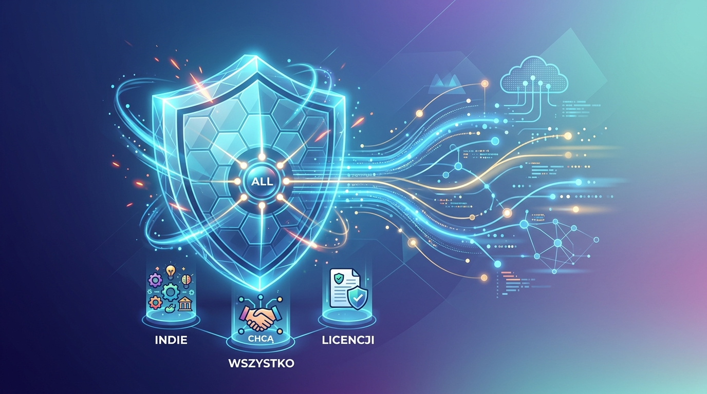 Grafika ilustrująca: Indie chcą jednej licencji AI na wszystko. To może się nie udać