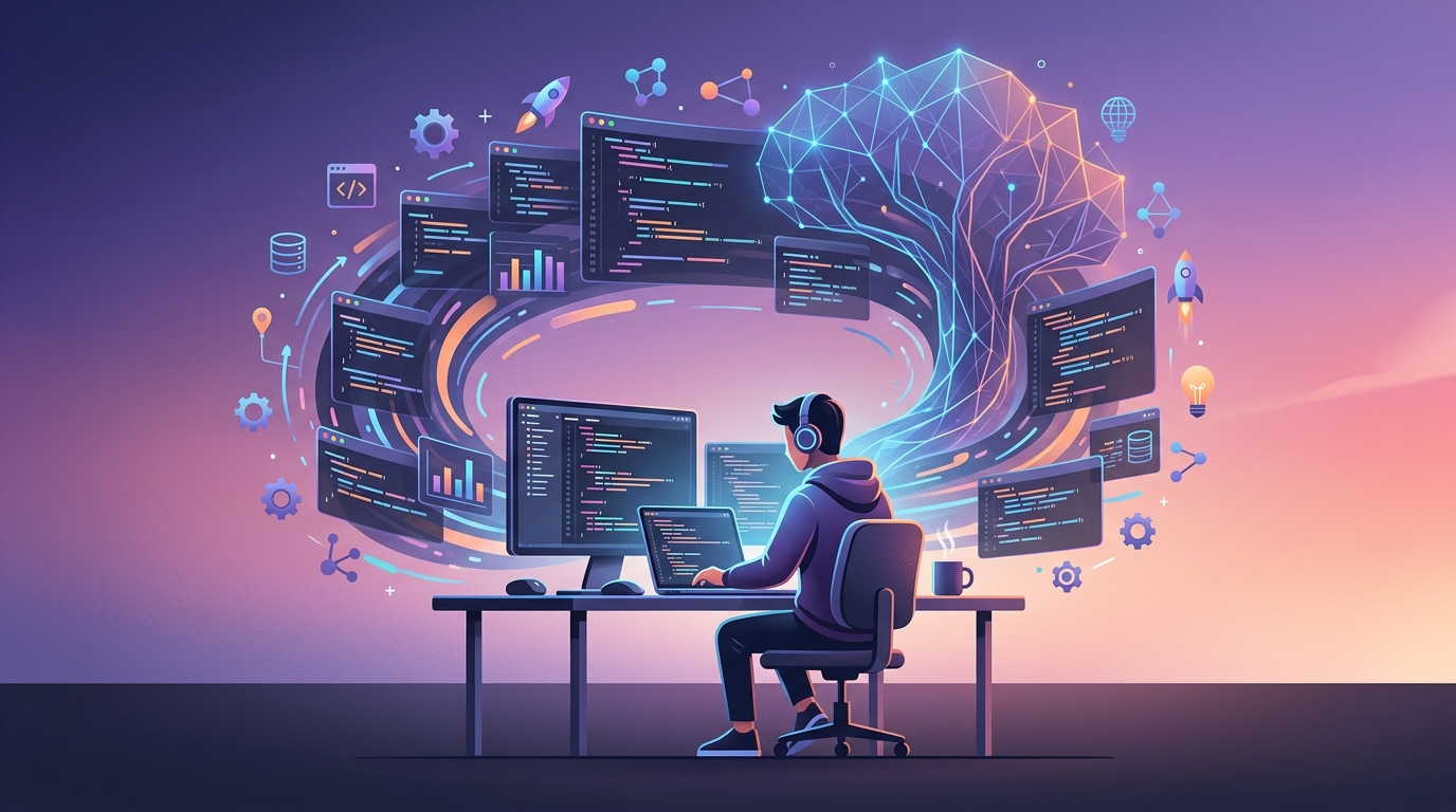 Grafika ilustrująca: Indie stawiają na własną AI. 50 tys. deweloperów już korzysta