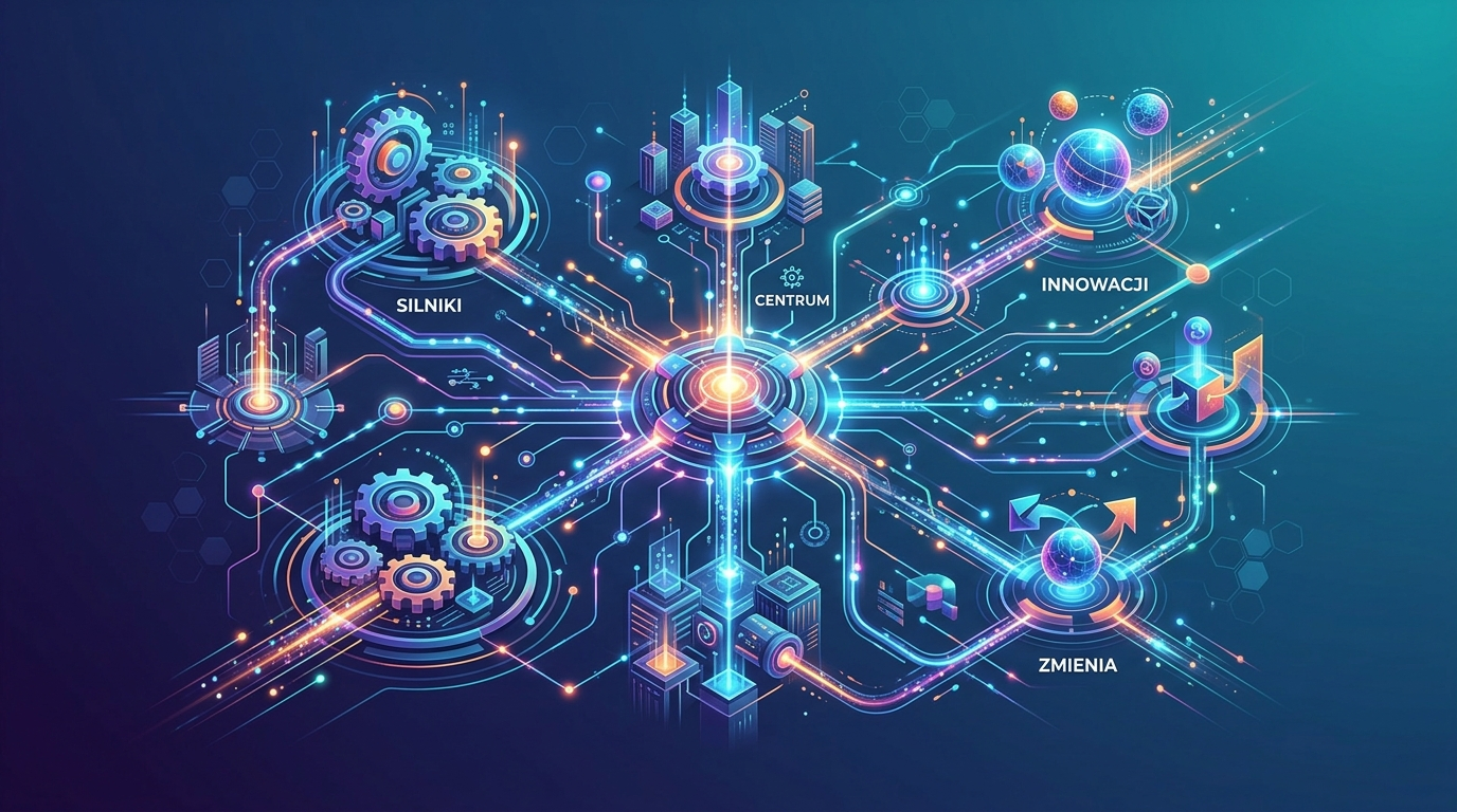 Grafika ilustrująca: Infosys zmienia centra GCC w silniki innowacji dzięki AI