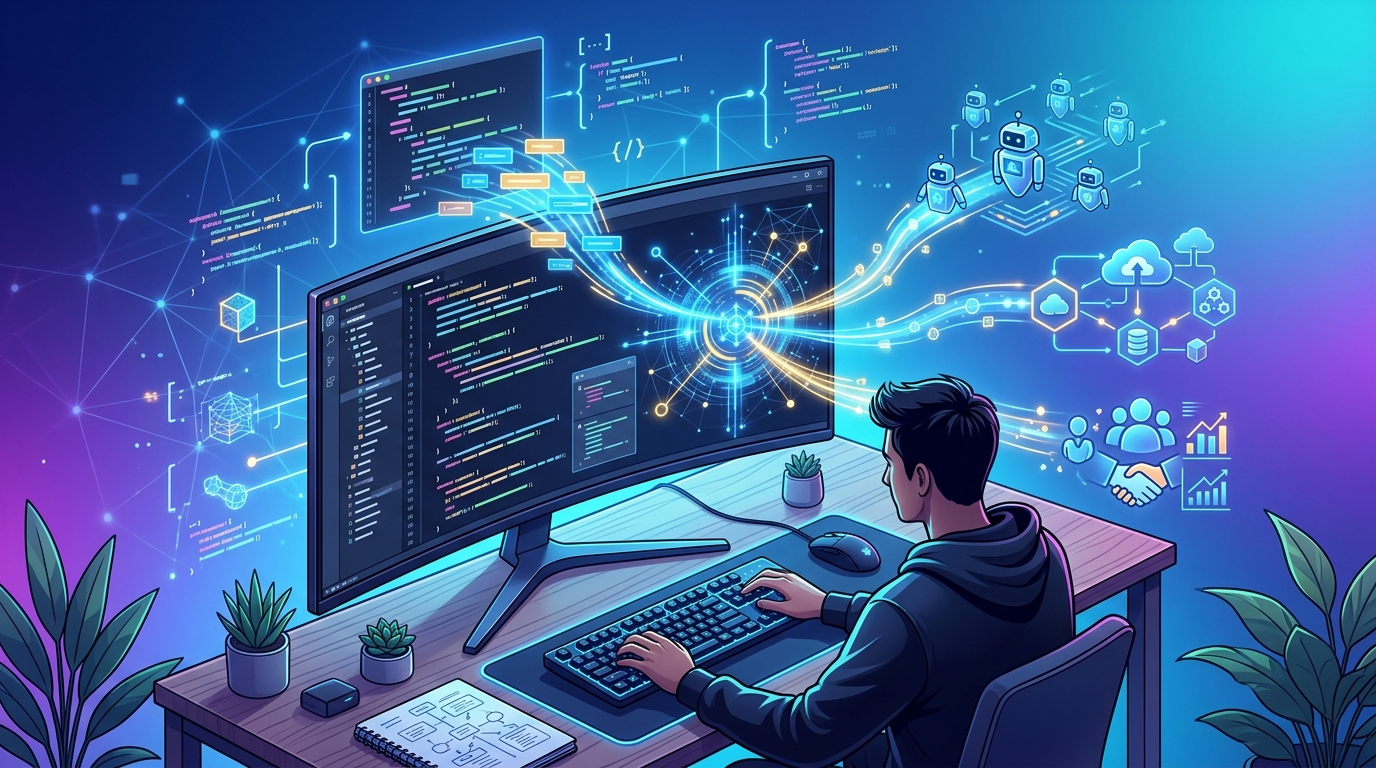 Grafika ilustrująca: AWS wprowadza agentów AI do usług konsultingowych