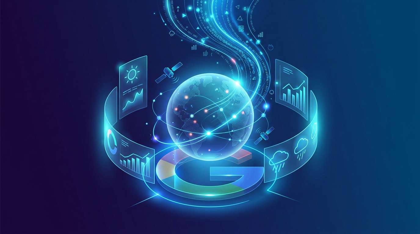 Grafika ilustrująca: WeatherNext 2: Google przewiduje pogodę lepiej niż meteorolodzy