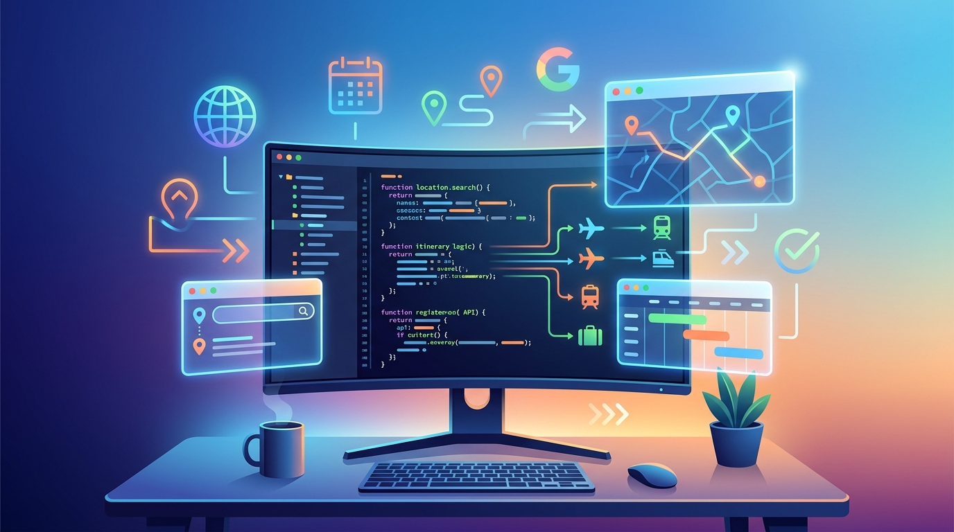 Grafika ilustrująca: Google AI ułatwia planowanie podróży – sprawdź nowe funkcje