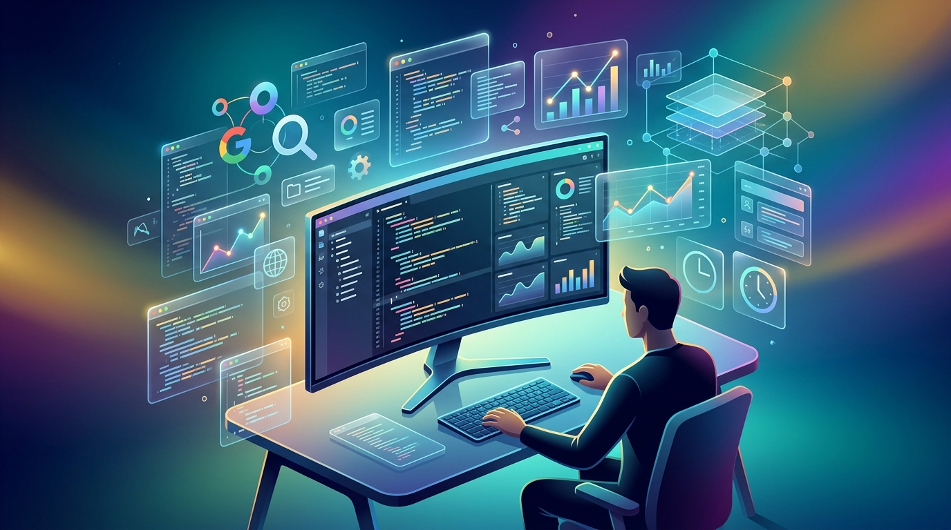 Grafika ilustrująca: Google Finance z AI – Deep Search i nowe funkcje analityczne
