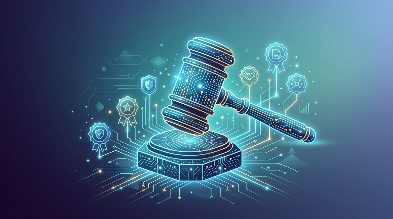 Grafika ilustrująca: 8 certyfikatów AI, które budują zaufanie do indyjskiego IT