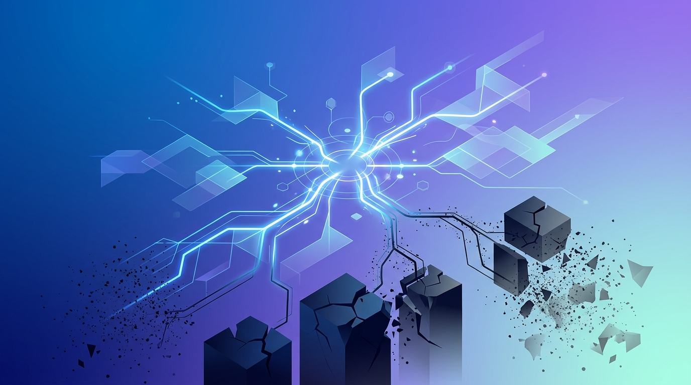 Grafika ilustrująca: Dlaczego sztywne bazy wektorowe to śmierć dla firm AI