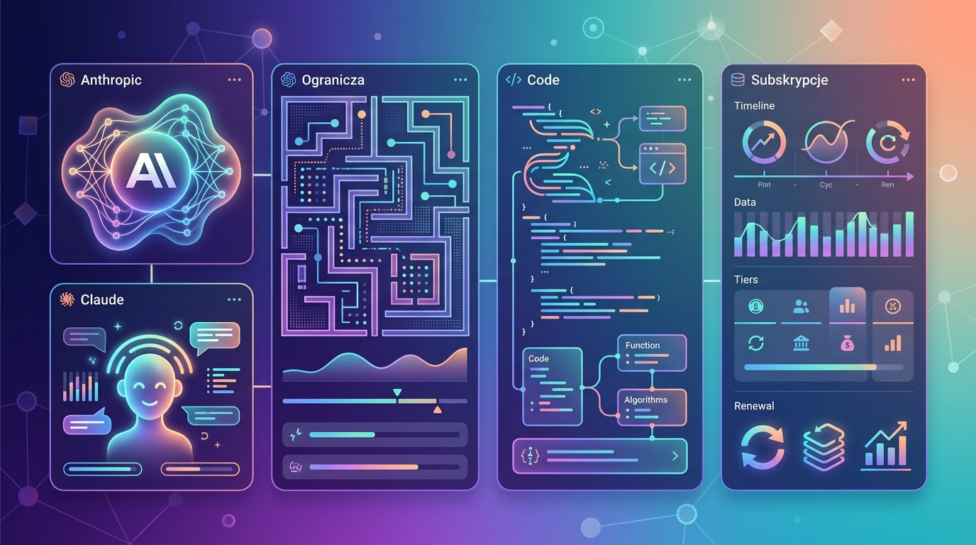Grafika ilustrująca: Anthropic ogranicza Claude Code. Subskrypcje nie są dla Ciebie
