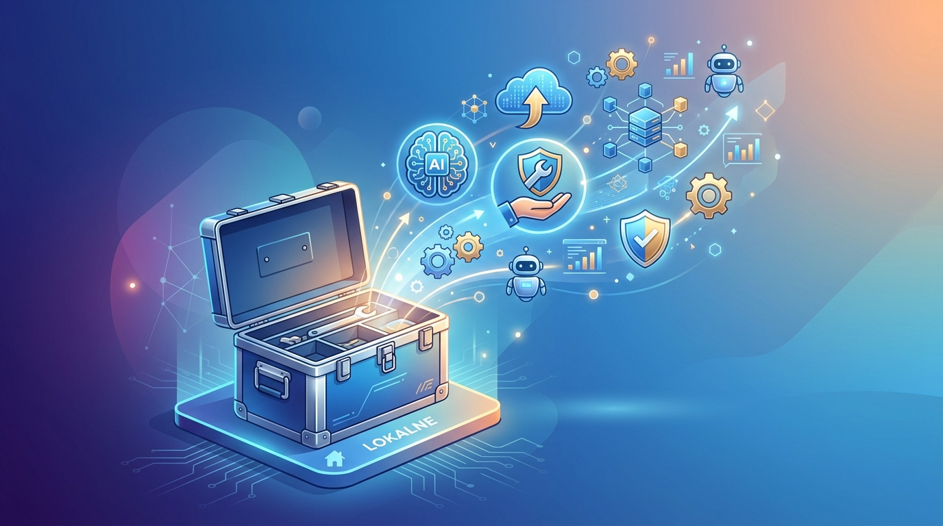 Grafika ilustrująca: Jak uruchomić lokalne modele AI bez wysyłania danych?