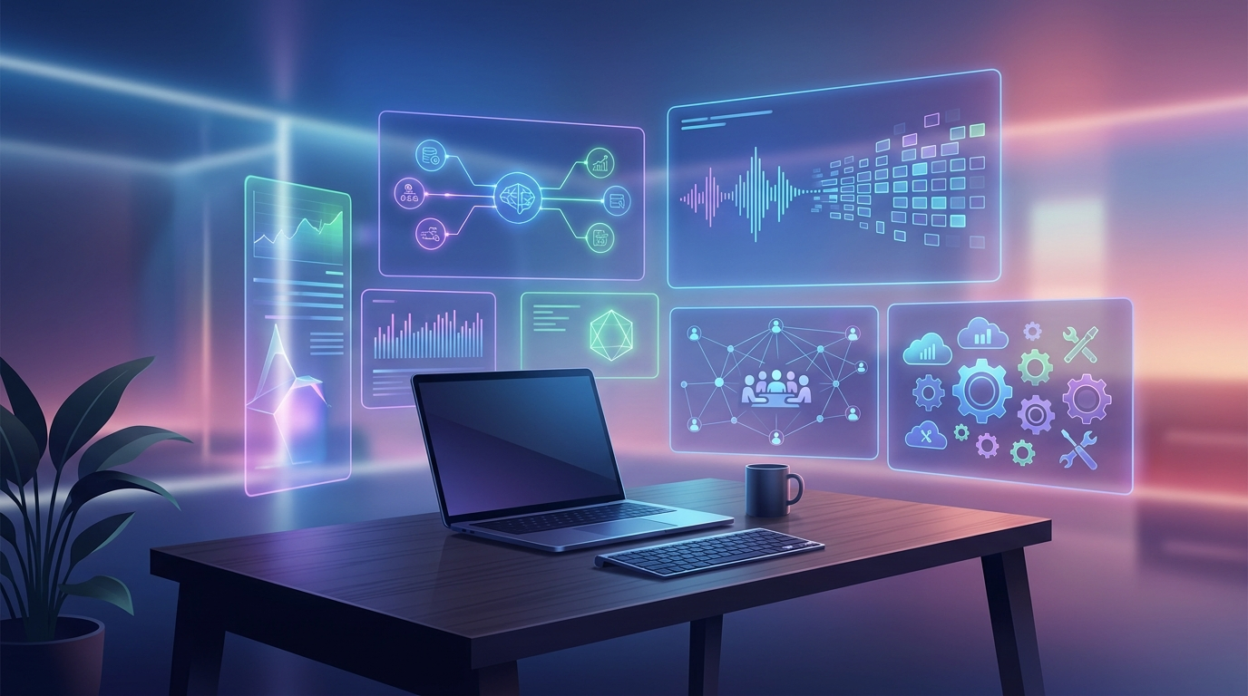 Grafika ilustrująca: Jak automatycznie transkrybować spotkania — 3 narzędzia AI