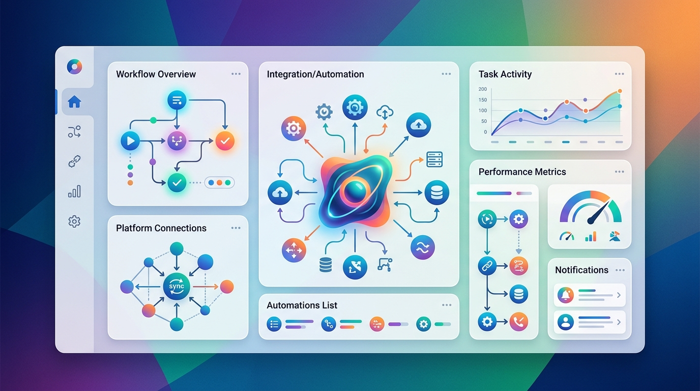 Grafika ilustrująca: n8n, Make czy Zapier? Wybierz platformę automatyzacji AI