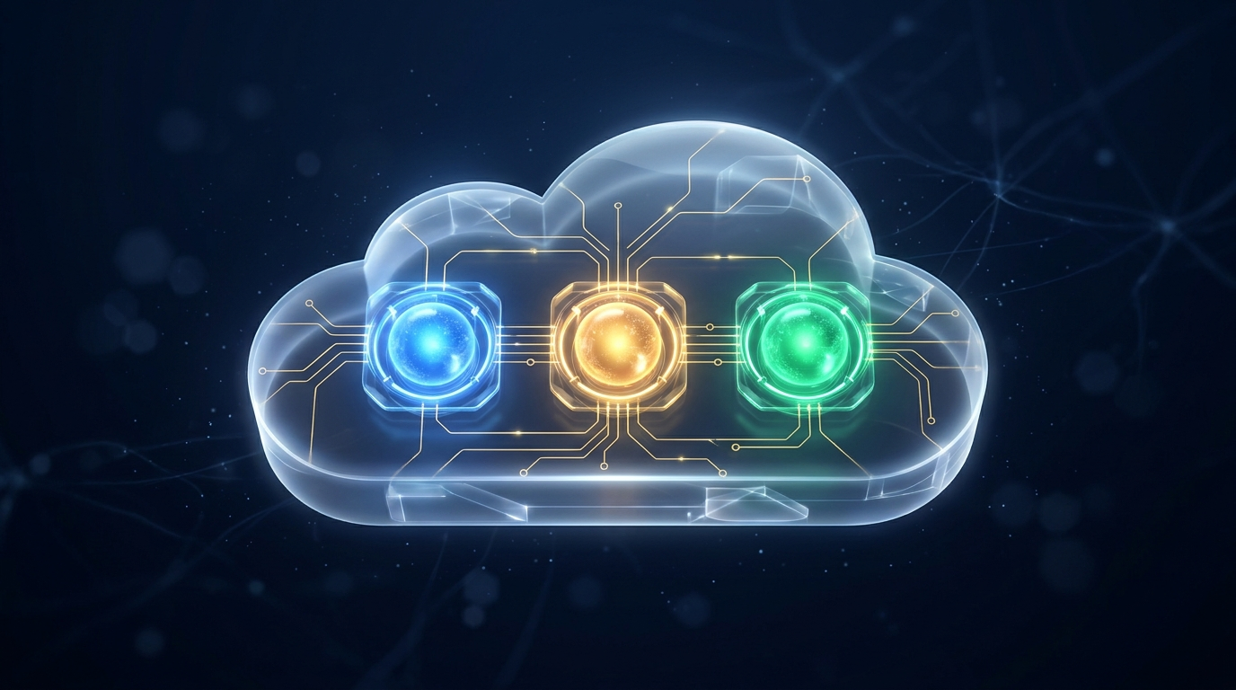 Trzy rodziny modeli AI w jednej chmurze, ilustracja do tekstu o modelach OpenAI w Google Cloud
