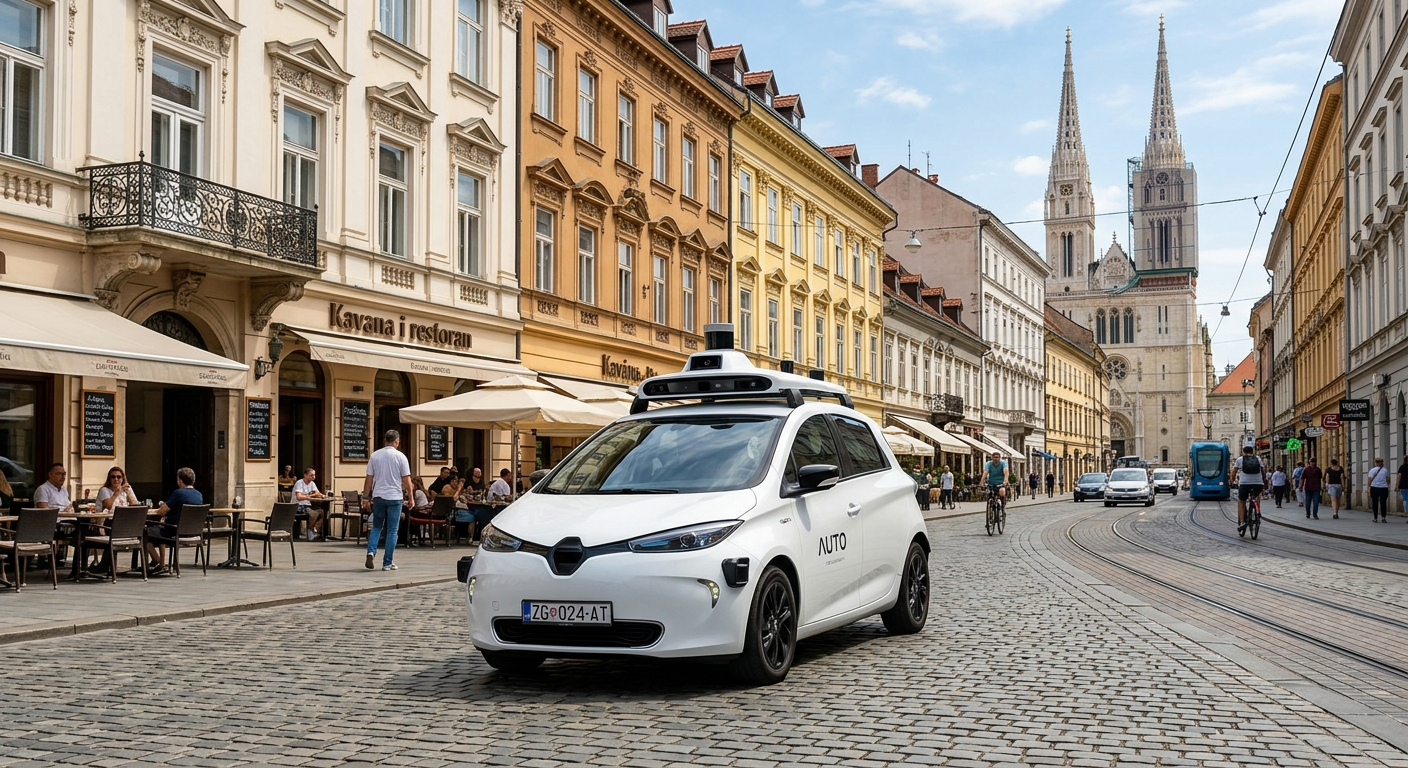 Robotaksówki Pony AI mają pojawić się na ulicach Zagrzebia jako pierwsza komercyjna usługa tego typu w Europie