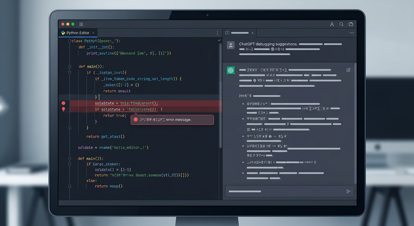 Debugowanie z ChatGPT – kluczem jest precyzyjny prompt z pełnym kontekstem błędu