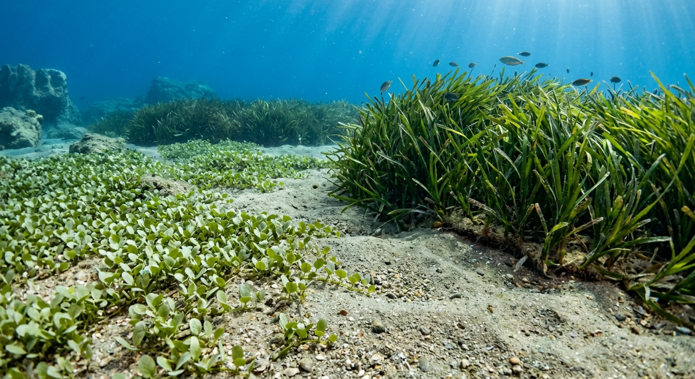 Halophila stipulacea – tropikalna roślina, która nie powinna rosnąć w Morzu Śródziemnym