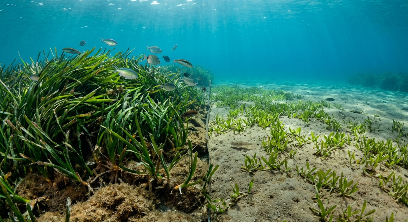 Posidonia oceanica vs Halophila stipulacea – różnica w strukturze ekosystemu