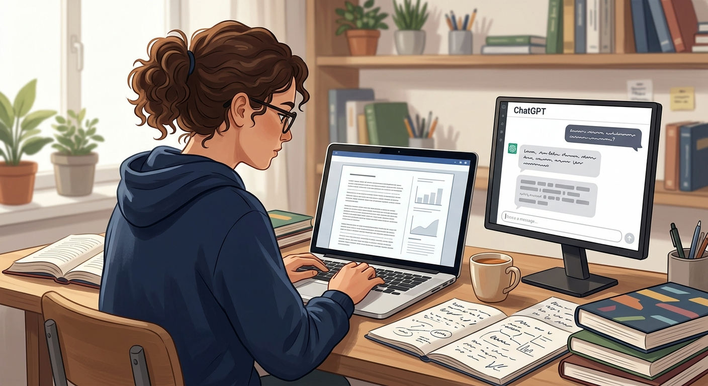 AI jako asystent, nie ghostwriter - piszesz sam, AI pomaga w szczegółach