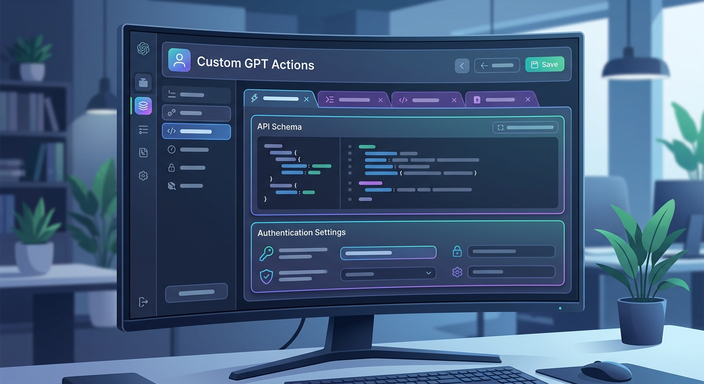 Panel Actions – tu łączysz GPT z zewnętrznymi narzędziami