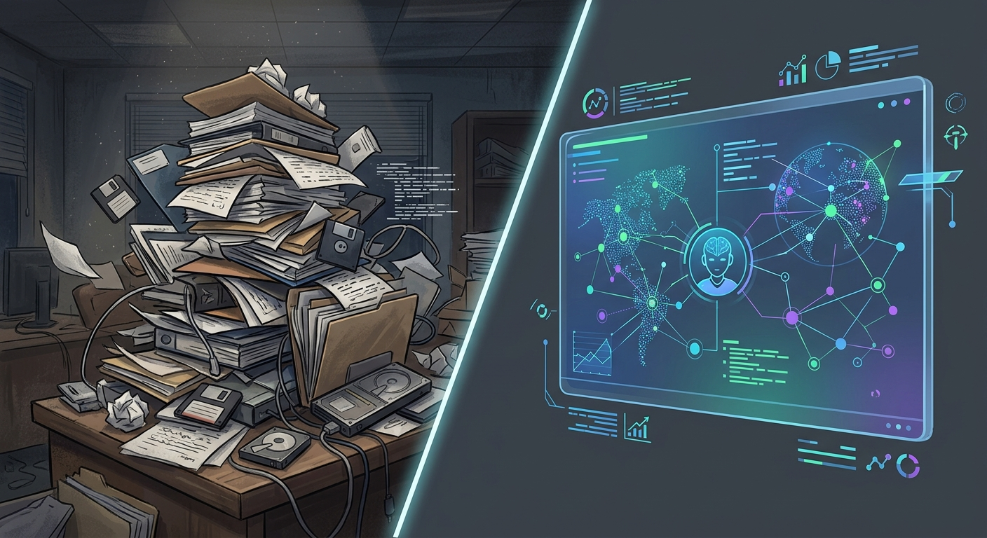 Przed i po: od chaosu do systemu z pamięcią