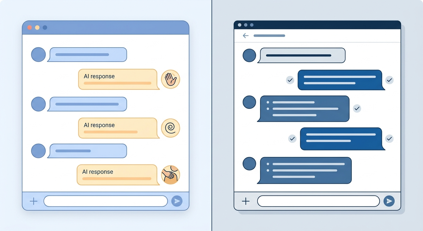 Różnica w tonalności odpowiedzi – stary vs nowy model