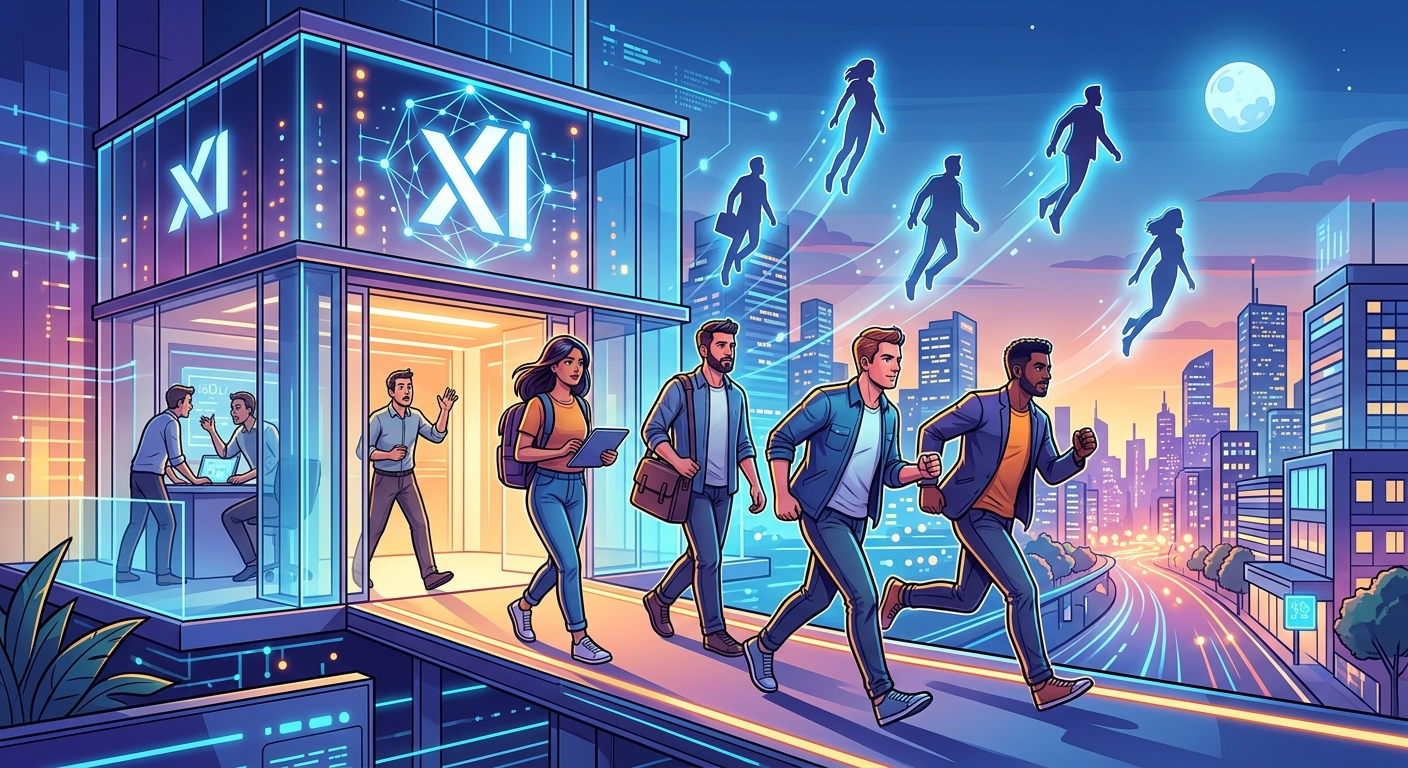 Exodus z xAI - połowa założycieli już poza burtą