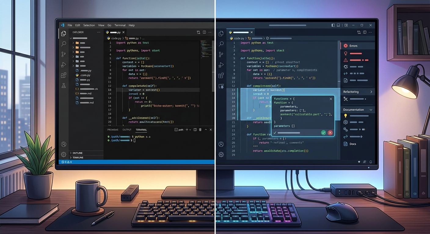 Różnica między asystentem a partnerem w kodowaniu