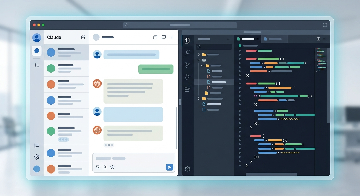 Interfejs Claude z aktywnym panelem Artifacts po prawej stronie