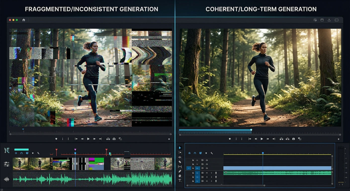 Różnica między tradycyjnymi modelami wideo a architekturą z długoterminową pamięcią