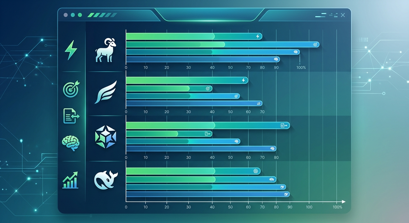 Porównanie wydajności topowych modeli open-source w kluczowych kategoriach