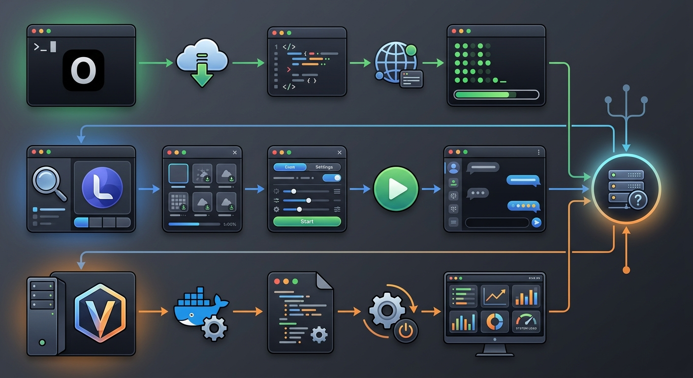 Trzy sposoby uruchomienia modeli open-source lokalnie – wybierz według poziomu zaawansowania