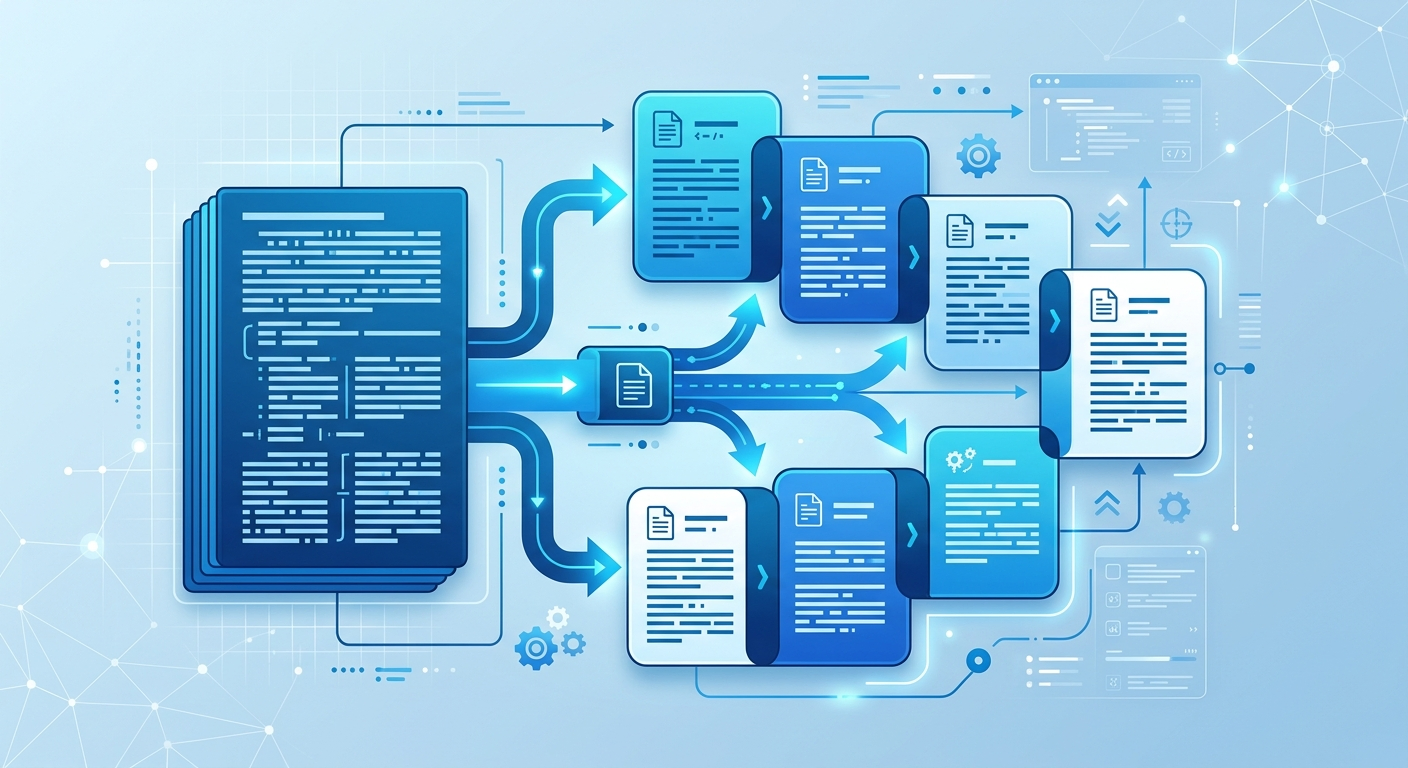 Podział dokumentu na chunki z nakładaniem się fragmentów
