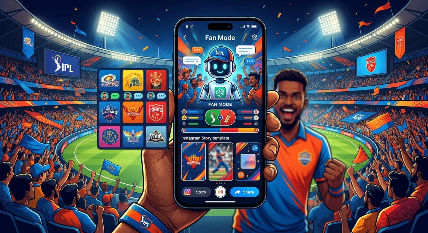 Full Fan Mode w ChatGPT – narzędzie do generowania grafik kibica IPL