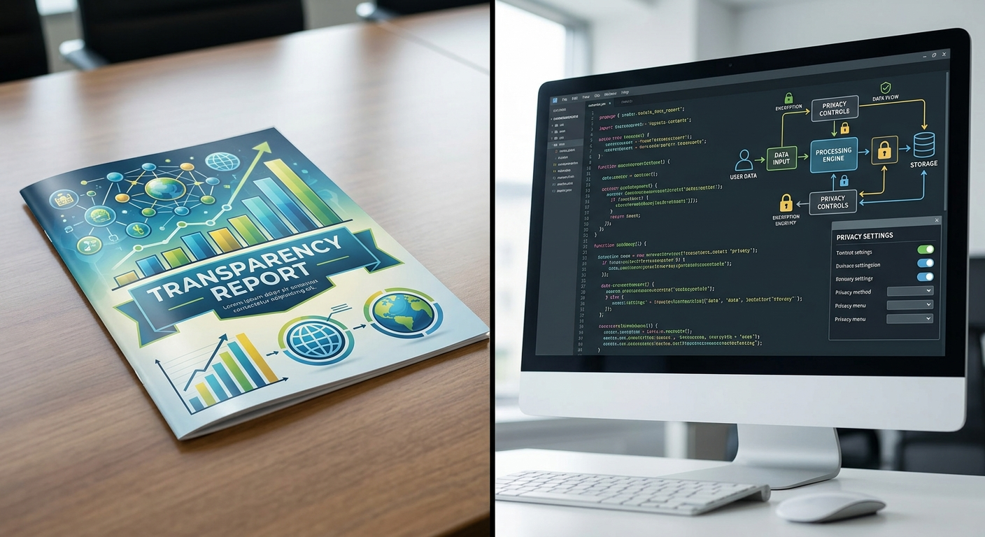 Różnica między raportowaniem transparentności a faktyczną transparentnością działań