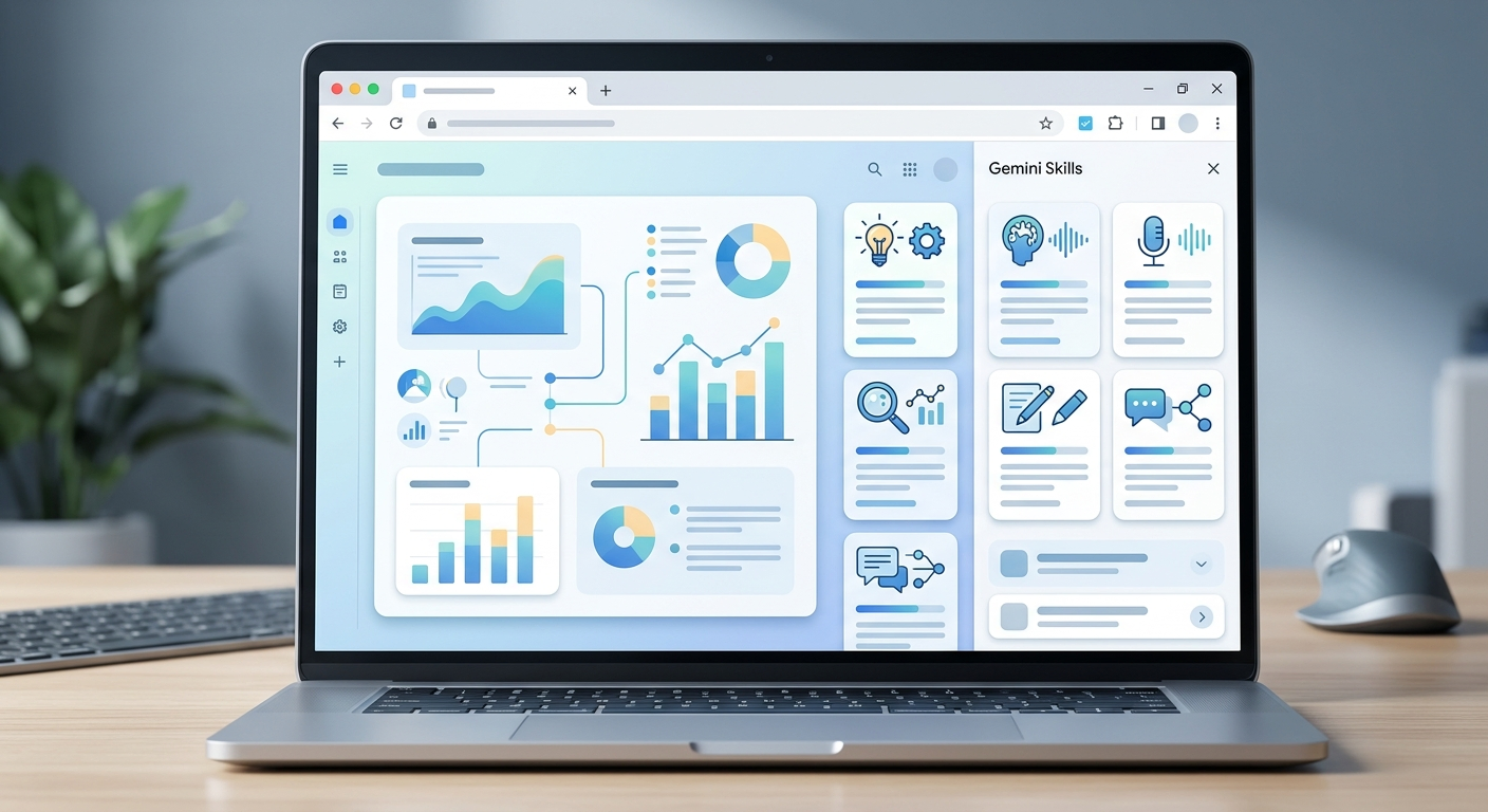 Interfejs Google Skills w przeglądarce Chrome
