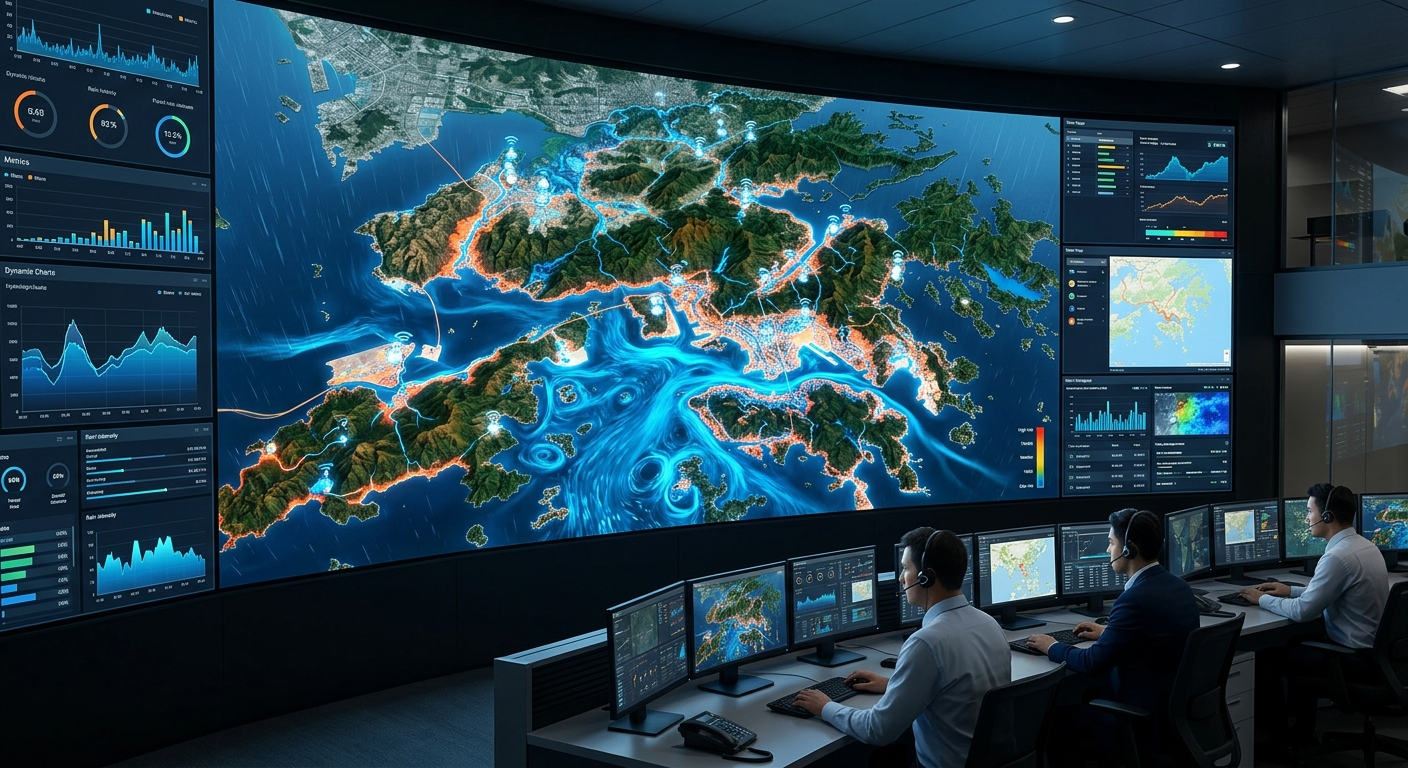 System AI w Hongkongu tworzy trójwymiarowe symulacje zagrożenia powodziowego