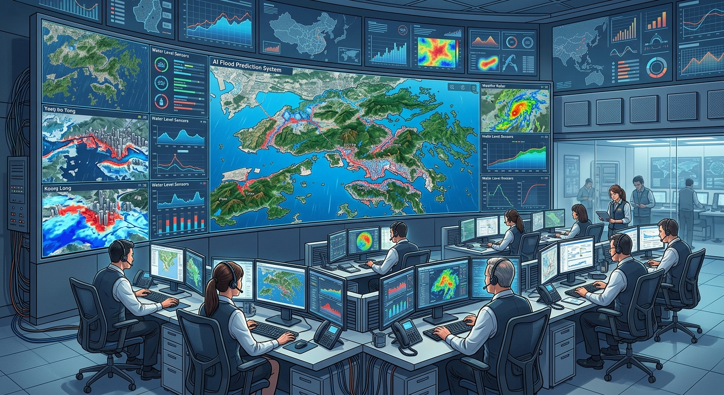 Centrum zarządzania kryzysowego w Hongkongu korzysta z AI do podejmowania decyzji