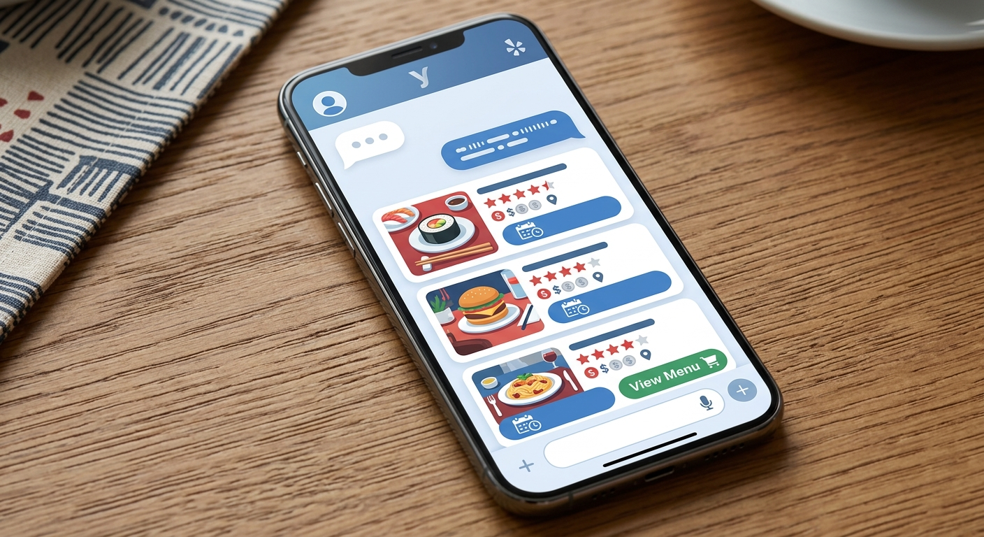 Chatbot Yelpa ma przestać być tylko okienkiem do pytań — ma działać