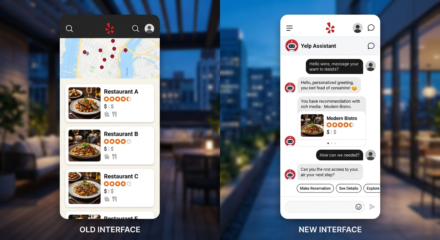 Od wyszukiwania do organizacji — Yelp zmienia rolę swojego chatbota