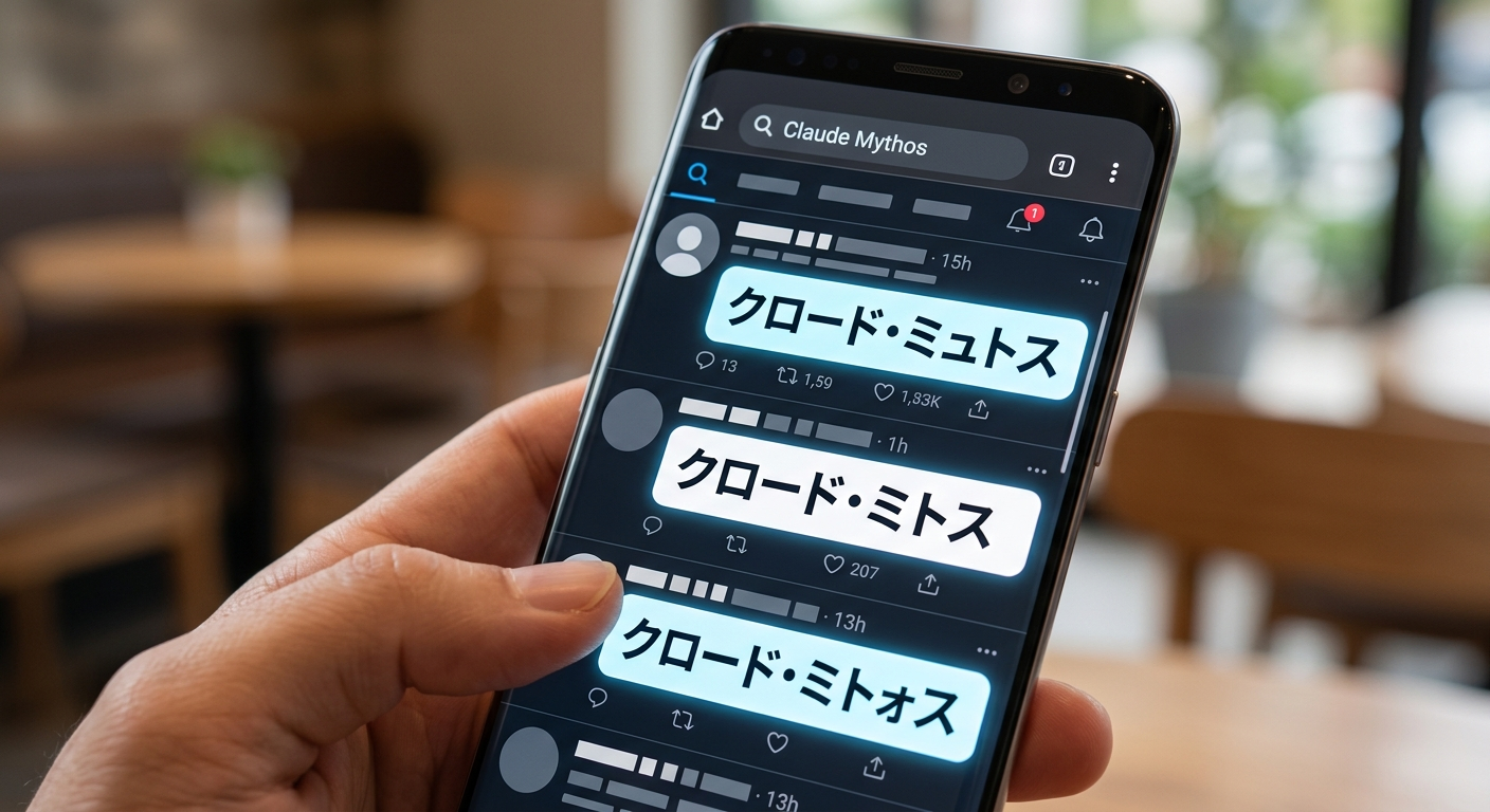 Wyszukiwanie „Claude Mythos” w Japonii zwraca wyniki dla trzech różnych transkrypcji