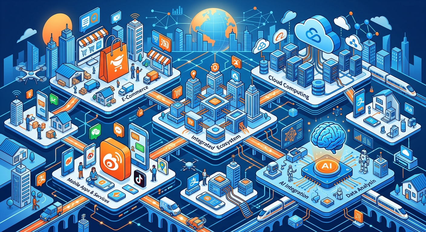 Ekosystem Alibaby — jeden awatar, wiele usług