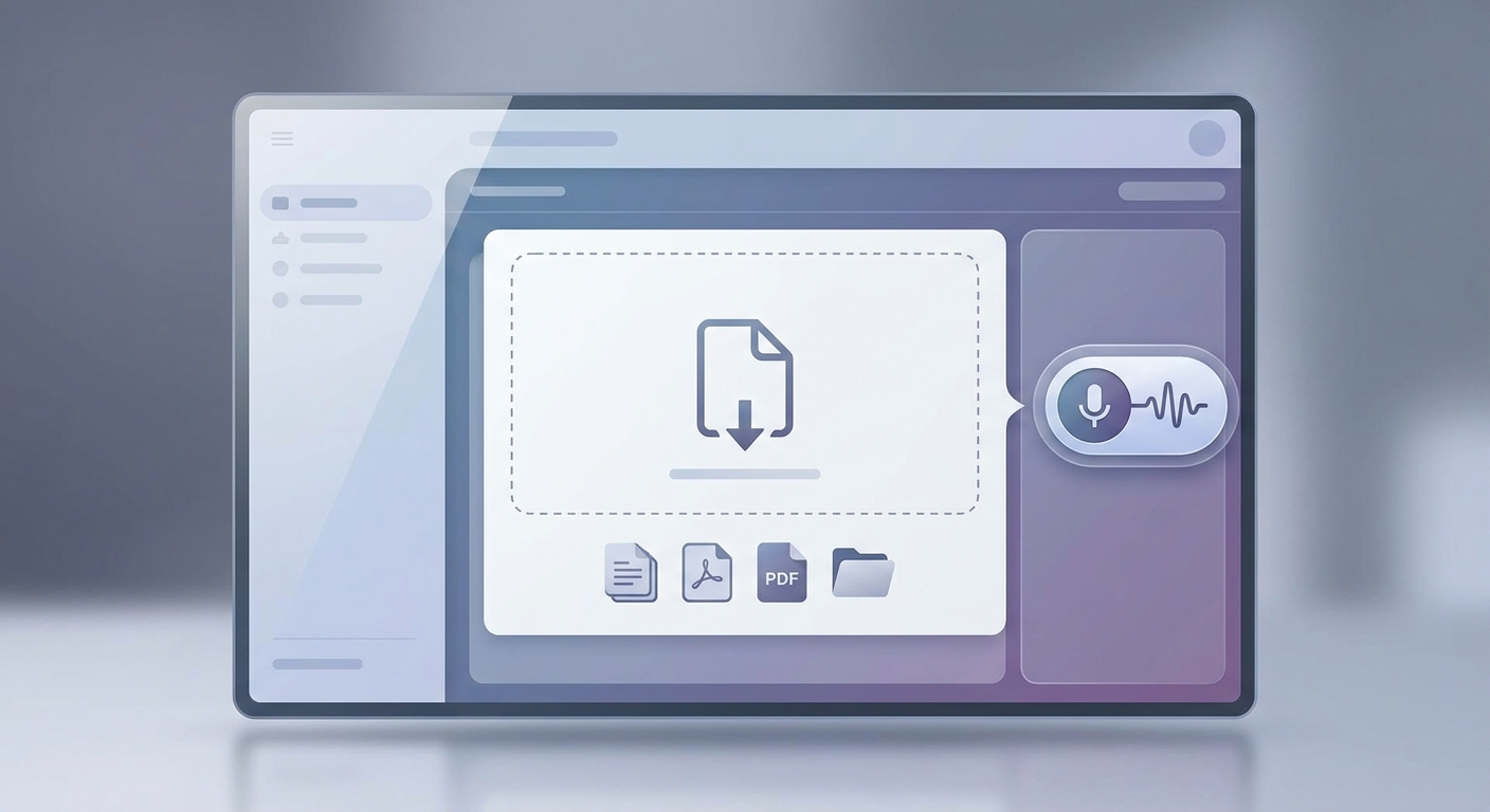 Interfejs NotebookLM – upload dokumentów i generowanie podcastu w kilka kliknięć